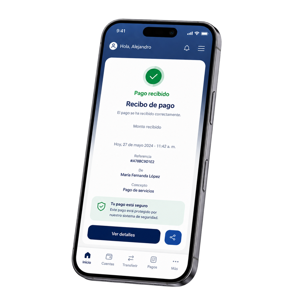 Teléfono con el monto $198,000.00